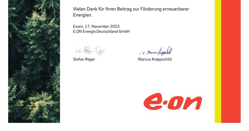 Zertifikat Erneuerbare Energien Zertifikat Erneuerbare Energien